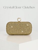 ⁦حقيبة سهرة نسائية أنيقة مزينة بالكريستال⁩ - الصورة ⁦27⁩