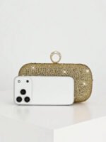 ⁦حقيبة سهرة نسائية أنيقة مزينة بالكريستال⁩ - الصورة ⁦31⁩