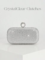 ⁦حقيبة سهرة نسائية أنيقة مزينة بالكريستال⁩ - الصورة ⁦33⁩