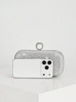 ⁦حقيبة سهرة نسائية أنيقة مزينة بالكريستال⁩ - الصورة ⁦37⁩